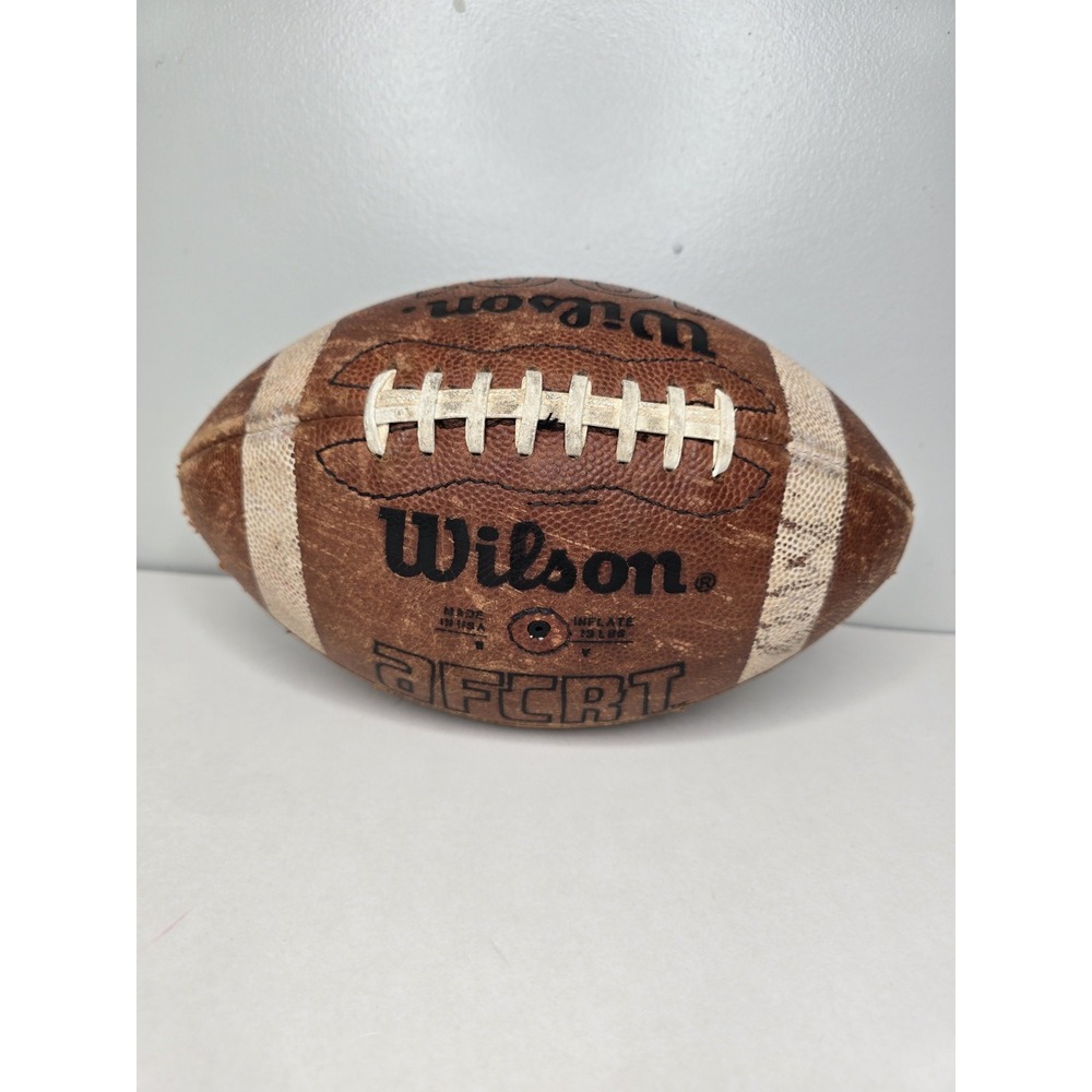 WILSON NFL FOOTBALL AFCRT 1001 Exclusive Wilson NFL Pattern Leather